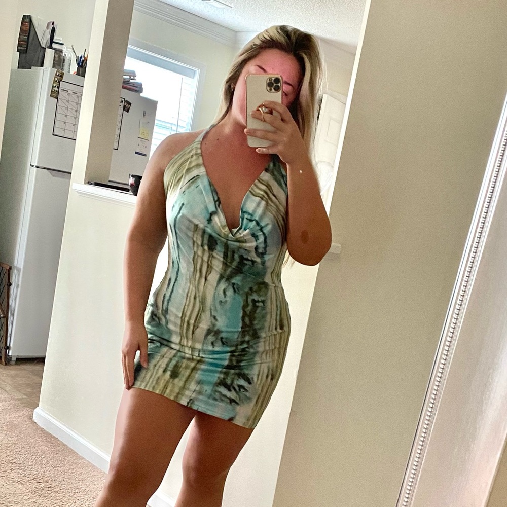 Multicolor Mini Dress